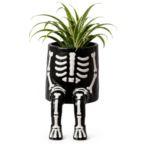 Whimsical Halloween Hanging Legs Planter