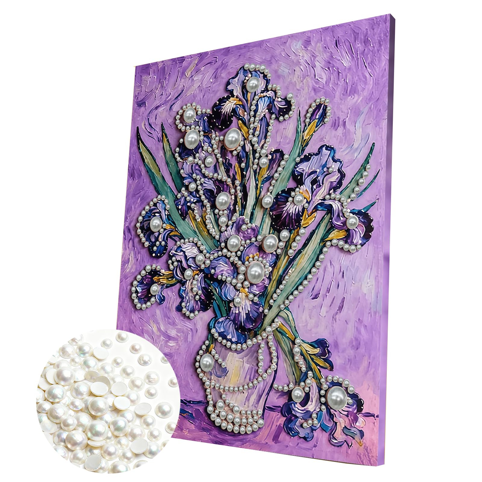 3D Sunflower Diamond Pearl Painting Kit &ndash; DIY Beaded Canvas Art with Frame for Adults & Beginners