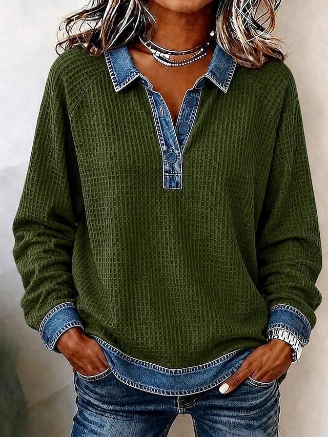 Women's Blouse Long Sleeve Tops