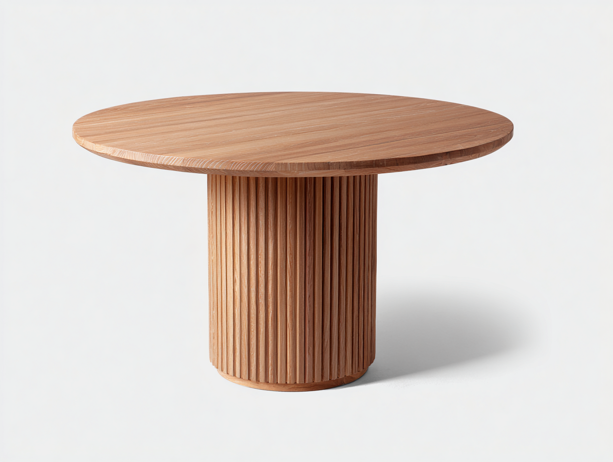Tavolo da giardino-legno massello-130x130x76 cm-rovere chiaro-design moderno- Matiocorner