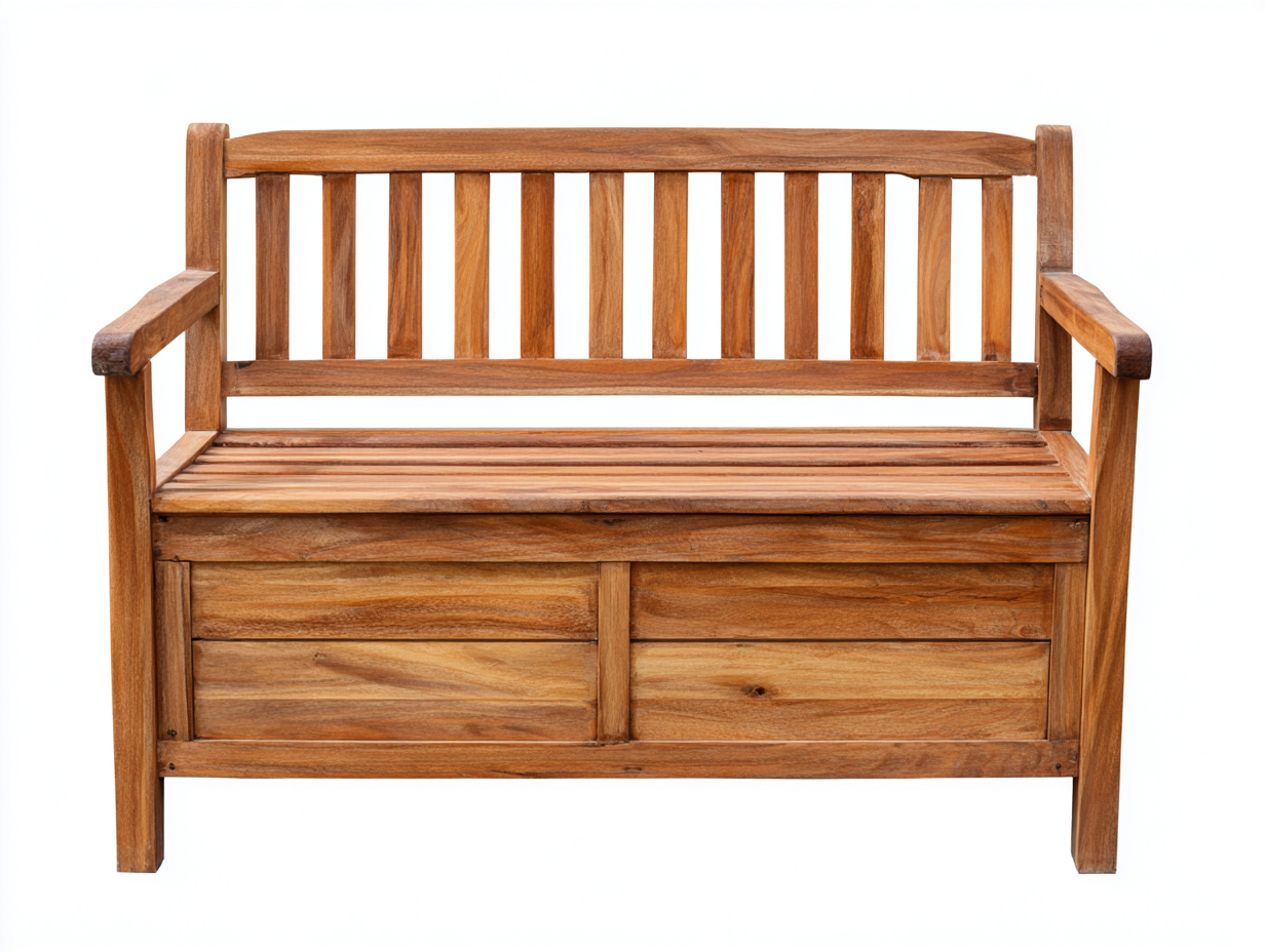 Panche da giardino - legno - 124x61x92 cm - naturale - stile moderno- Matiocorner