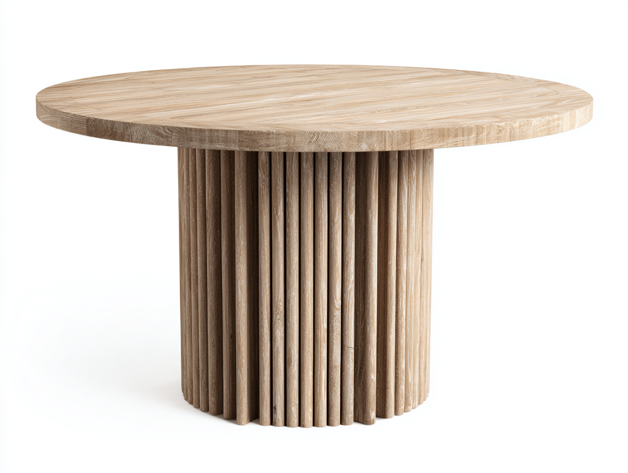Tavolo da giardino-legno massello-140x140x76 cm-rovere sabbia-design moderno- Matiocorner
