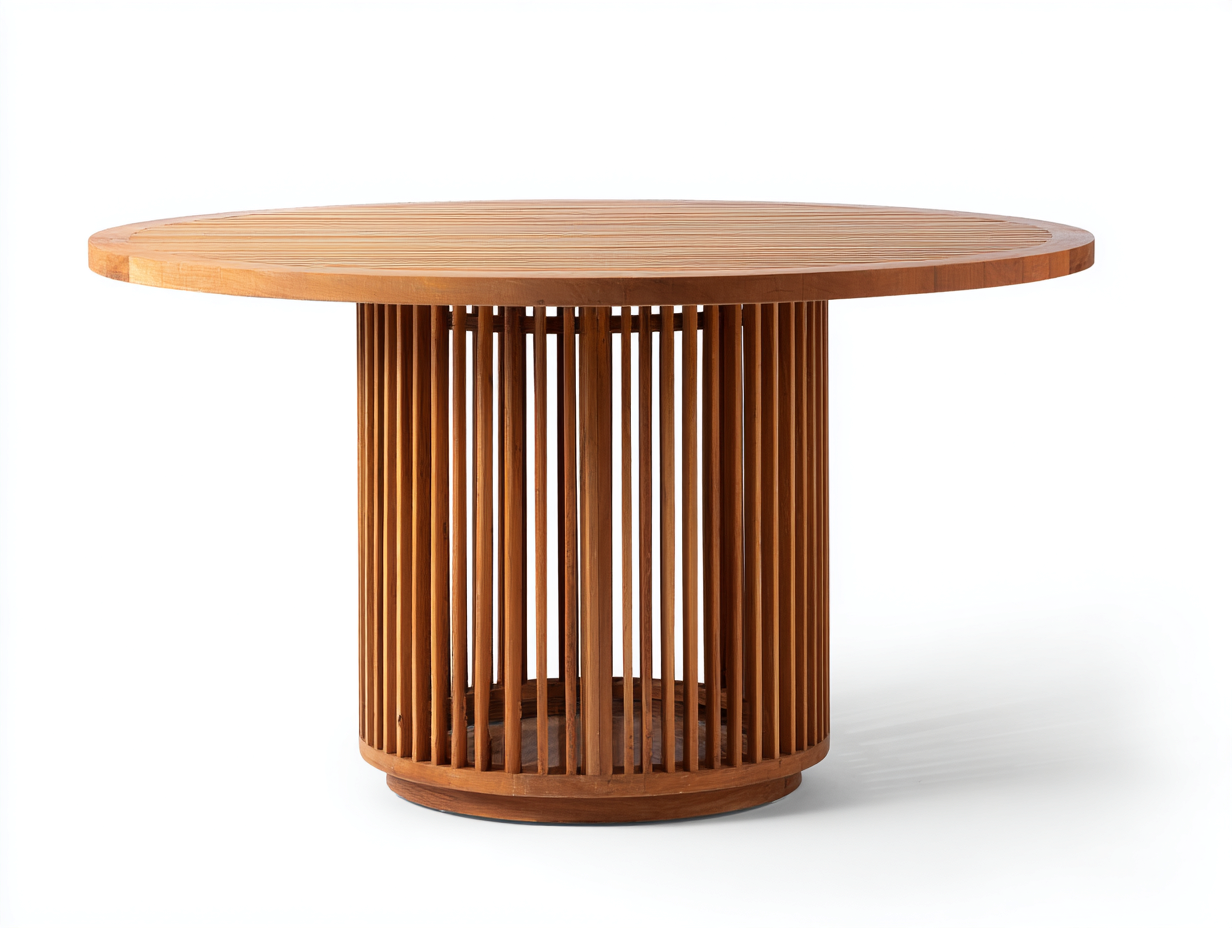 Tavolo da giardino-legno teak-150x150x76 cm-teak caldo-design moderno- Matiocorner
