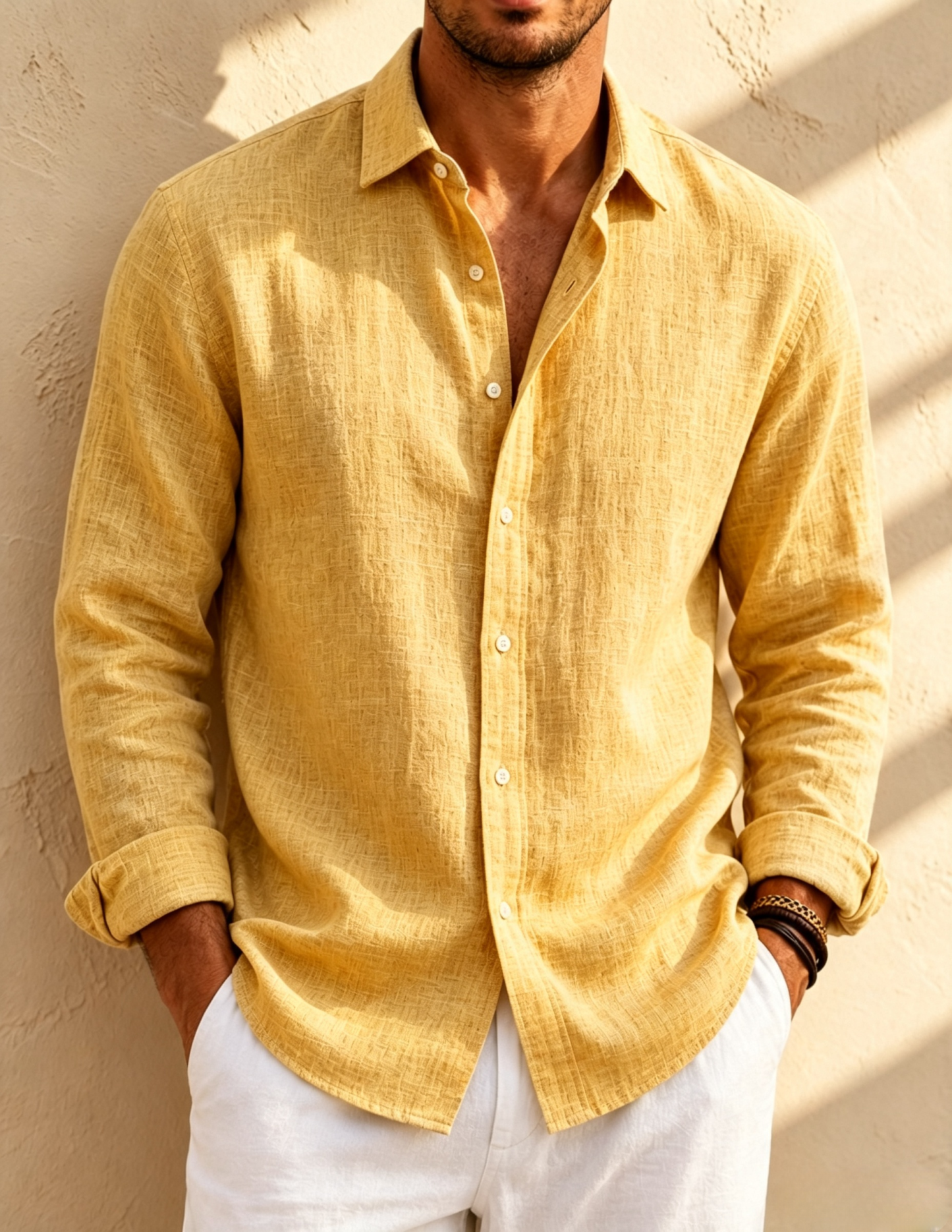 [Copy]Men's Breeze Pure Linen Shirt