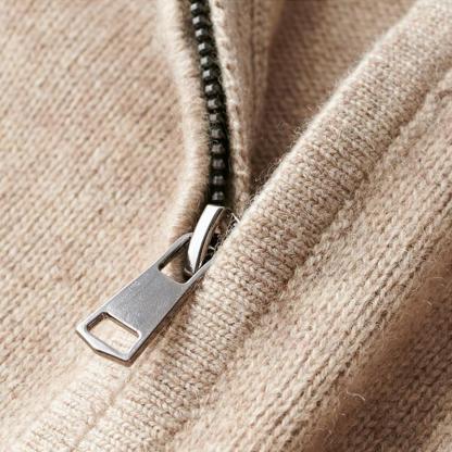 Sweatshirt met kraag en rits