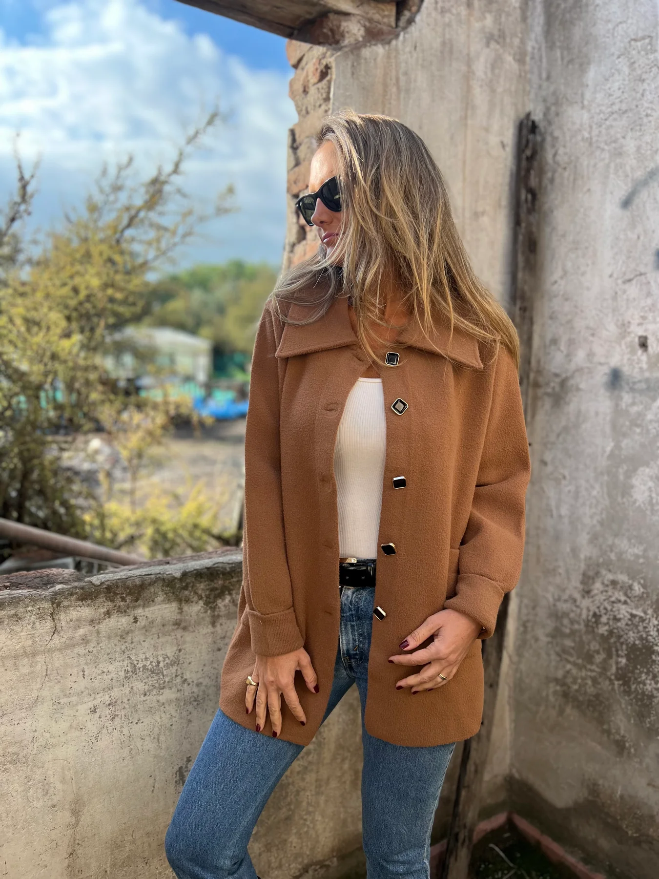 🔥2025 Hot Sals💥-Lapel Button Coat - 🥳TODAY SAVE 48%🤑