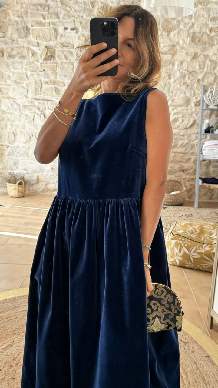 Velvet Midi Dress