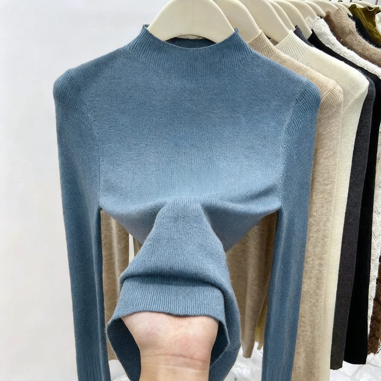 🔥Discount Sale 46%🔥- Women's Half Turtleneck Pullover Sweater SO SOFT！