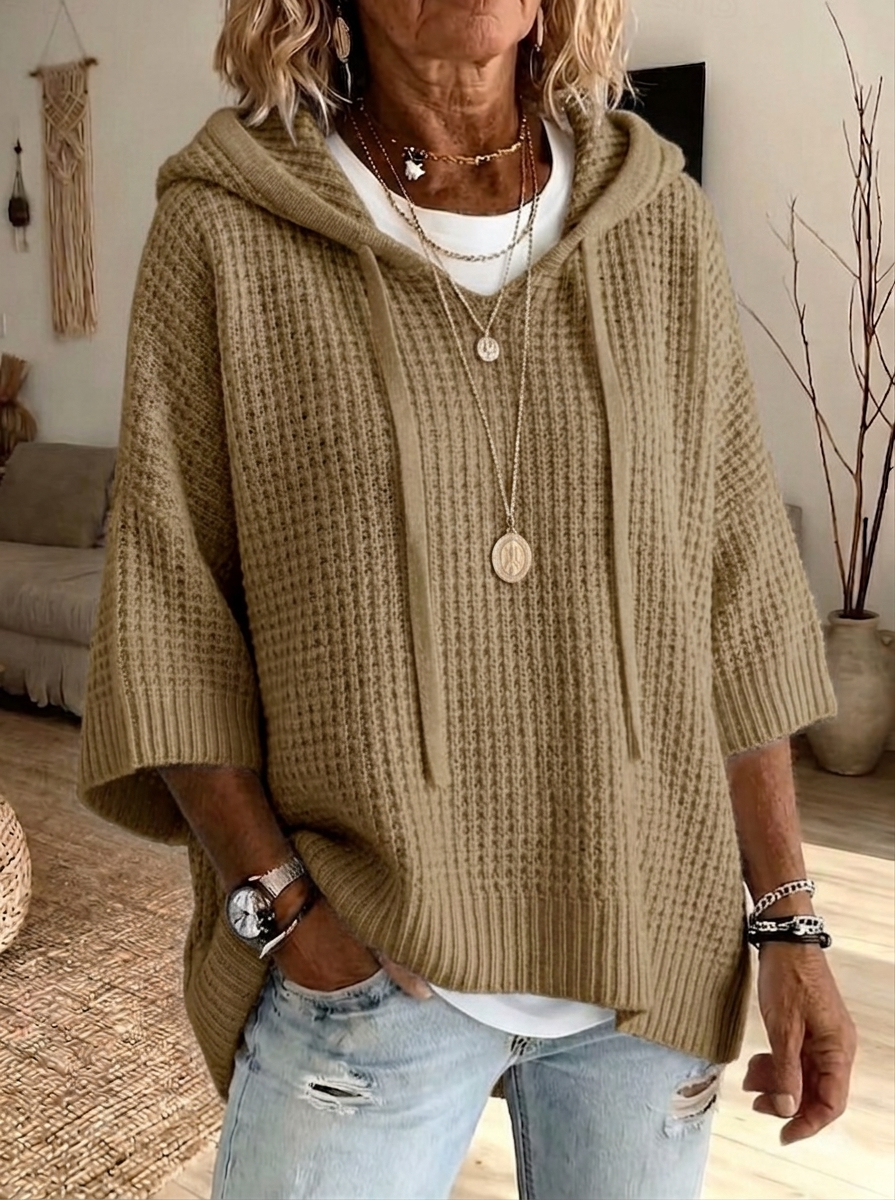 [Copy]Early Sales🔥Women’s Drawstring Hooded Wool Knit Sweater