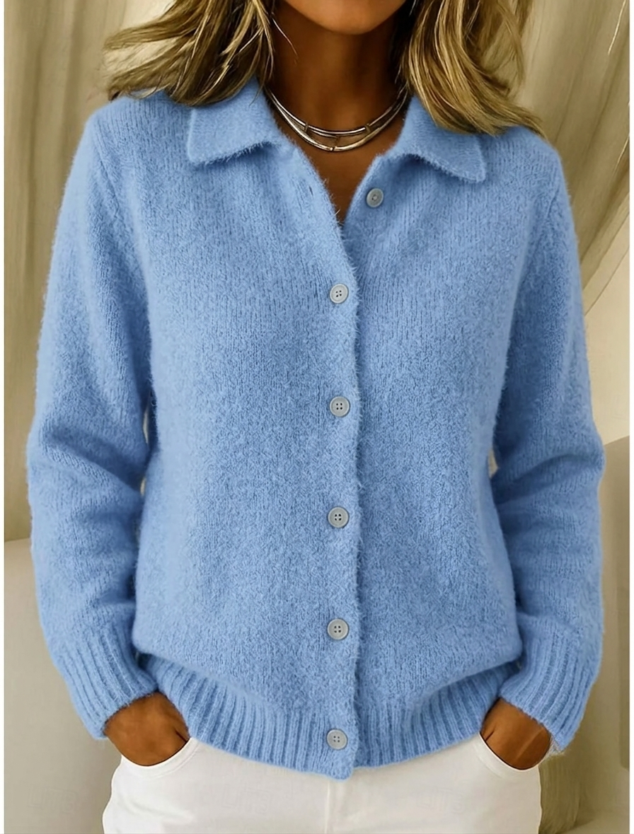 NEW🔥 Women's Casual Cotton Button-Down Cardigan Sweater
