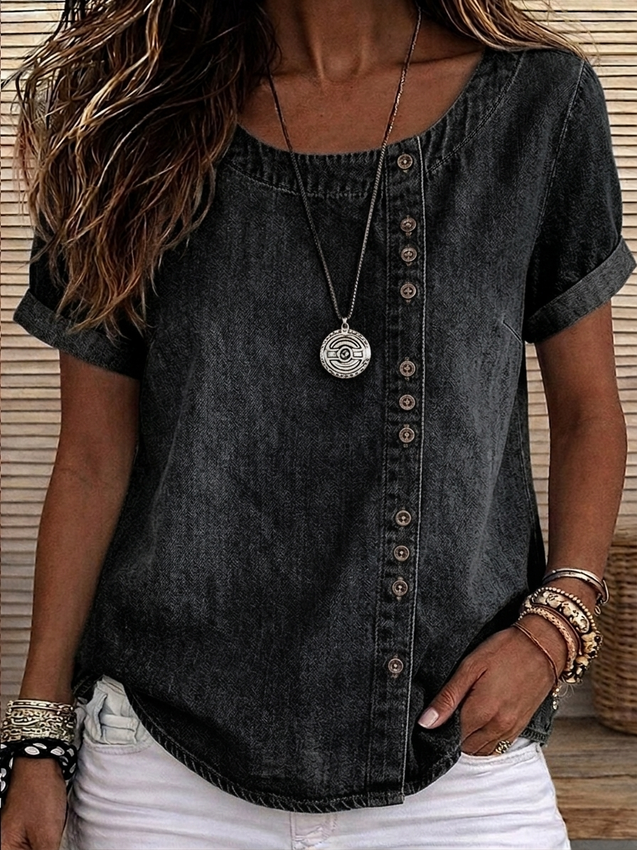 [Copy]TODAY ONLY🔥 Women's V-neck Lace-Trimmed Shirt