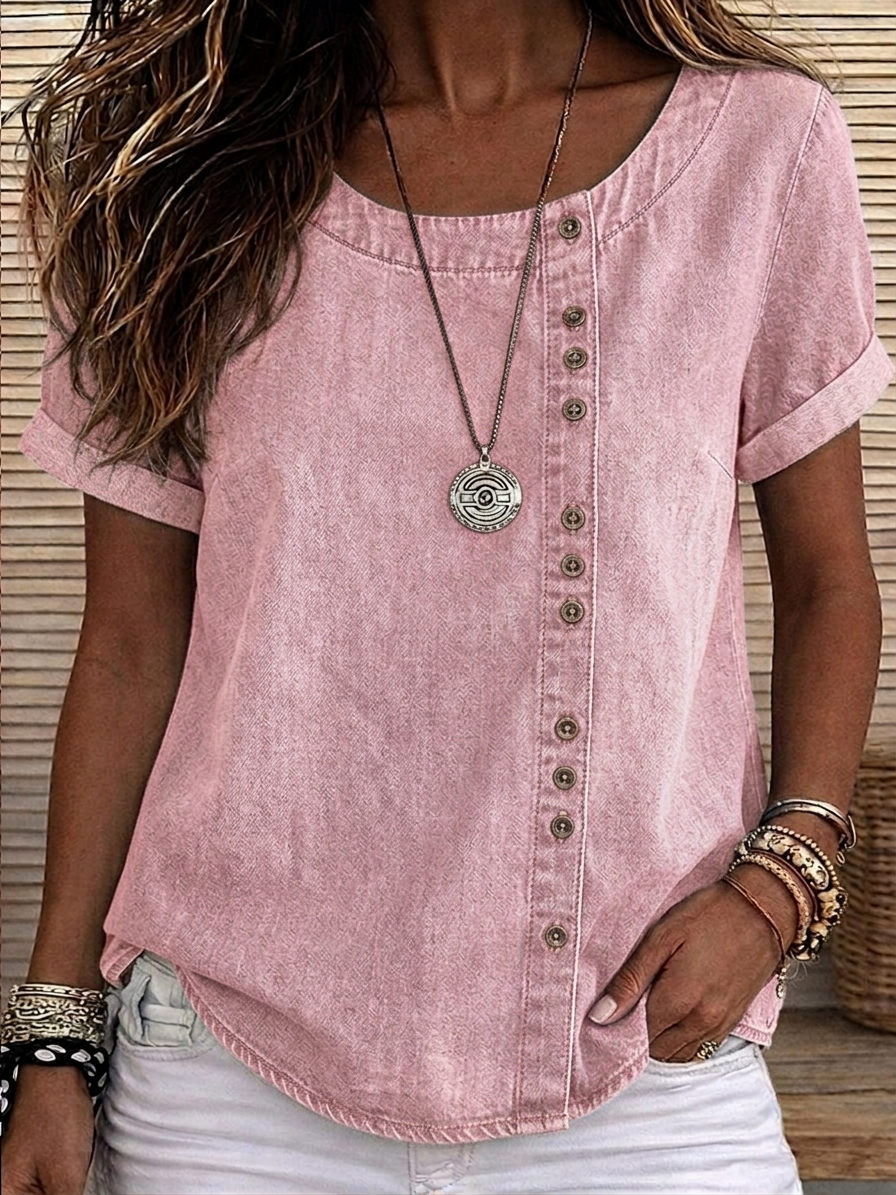 [Copy]TODAY ONLY🔥 Women's V-neck Lace-Trimmed Shirt
