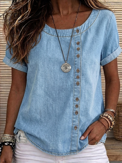 [Copy]TODAY ONLY🔥 Women's V-neck Lace-Trimmed Shirt