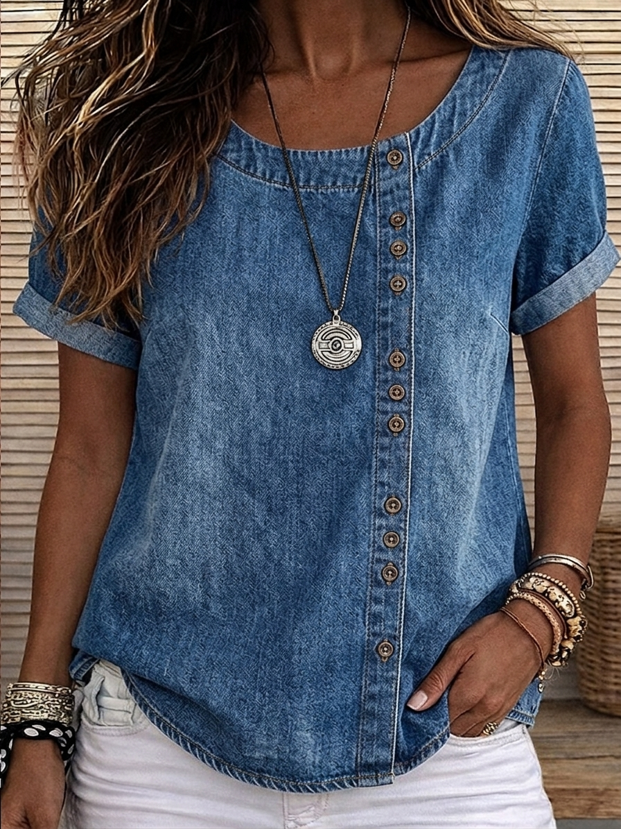 [Copy]TODAY ONLY🔥 Women's V-neck Lace-Trimmed Shirt