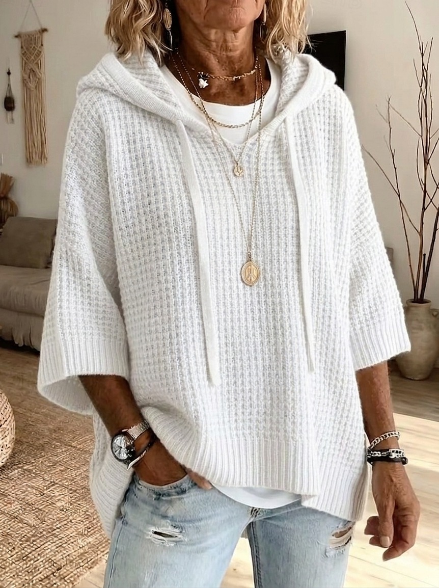 [Copy]Early Sales🔥Women’s Drawstring Hooded Wool Knit Sweater