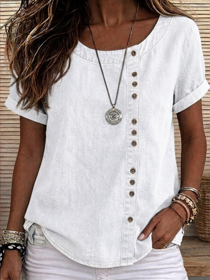 [Copy]TODAY ONLY🔥 Women's V-neck Lace-Trimmed Shirt