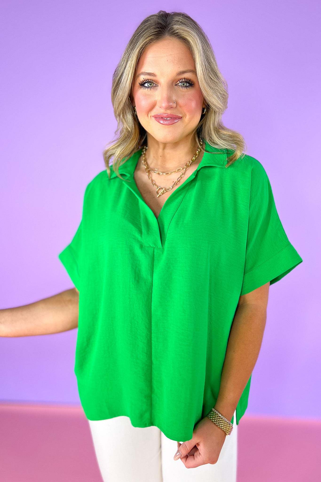 Short Dolman Sleeve Top