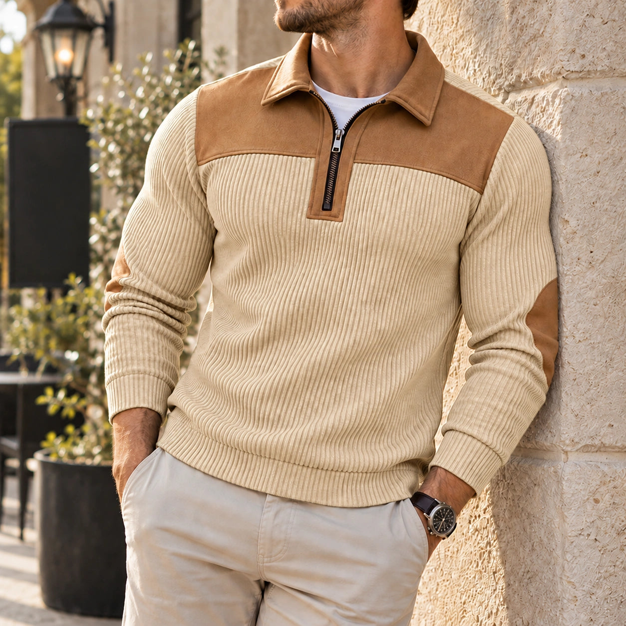 Men's Heritage Ribbed Half-Zip Pullover