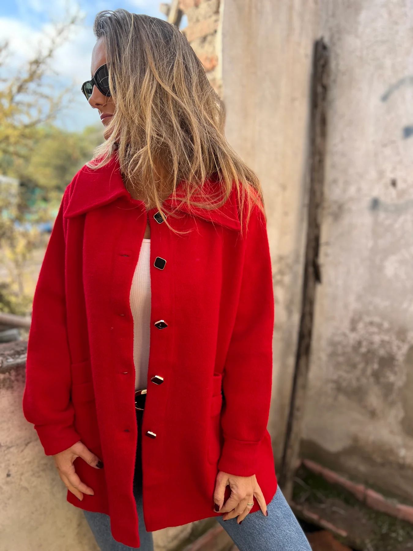 🔥2025 Hot Sals💥-Lapel Button Coat - 🥳TODAY SAVE 48%🤑