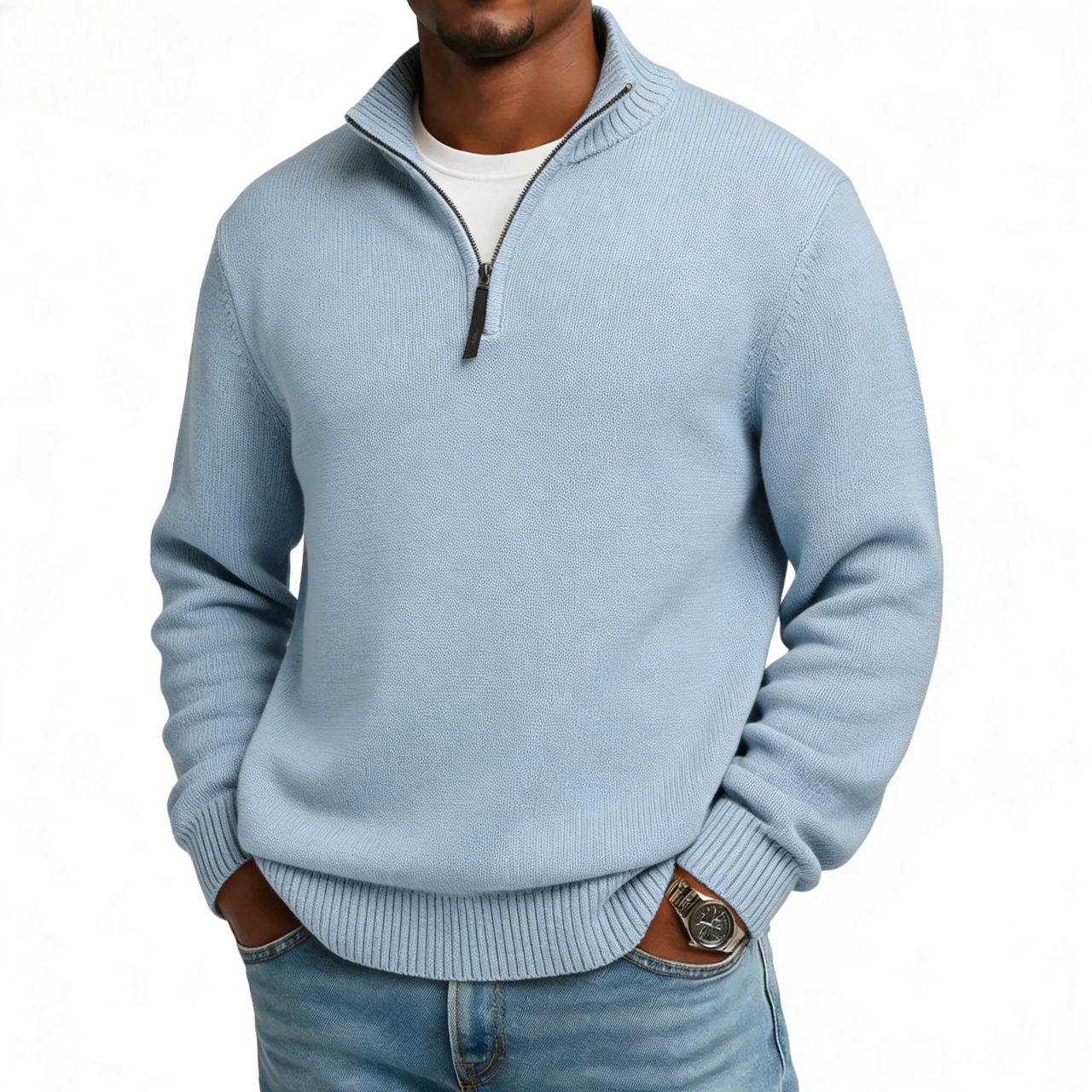💥2026 NEW ARRIVAL💥Discount Sale 46%🔥-Zip Cashmere Turtleneck Sweater