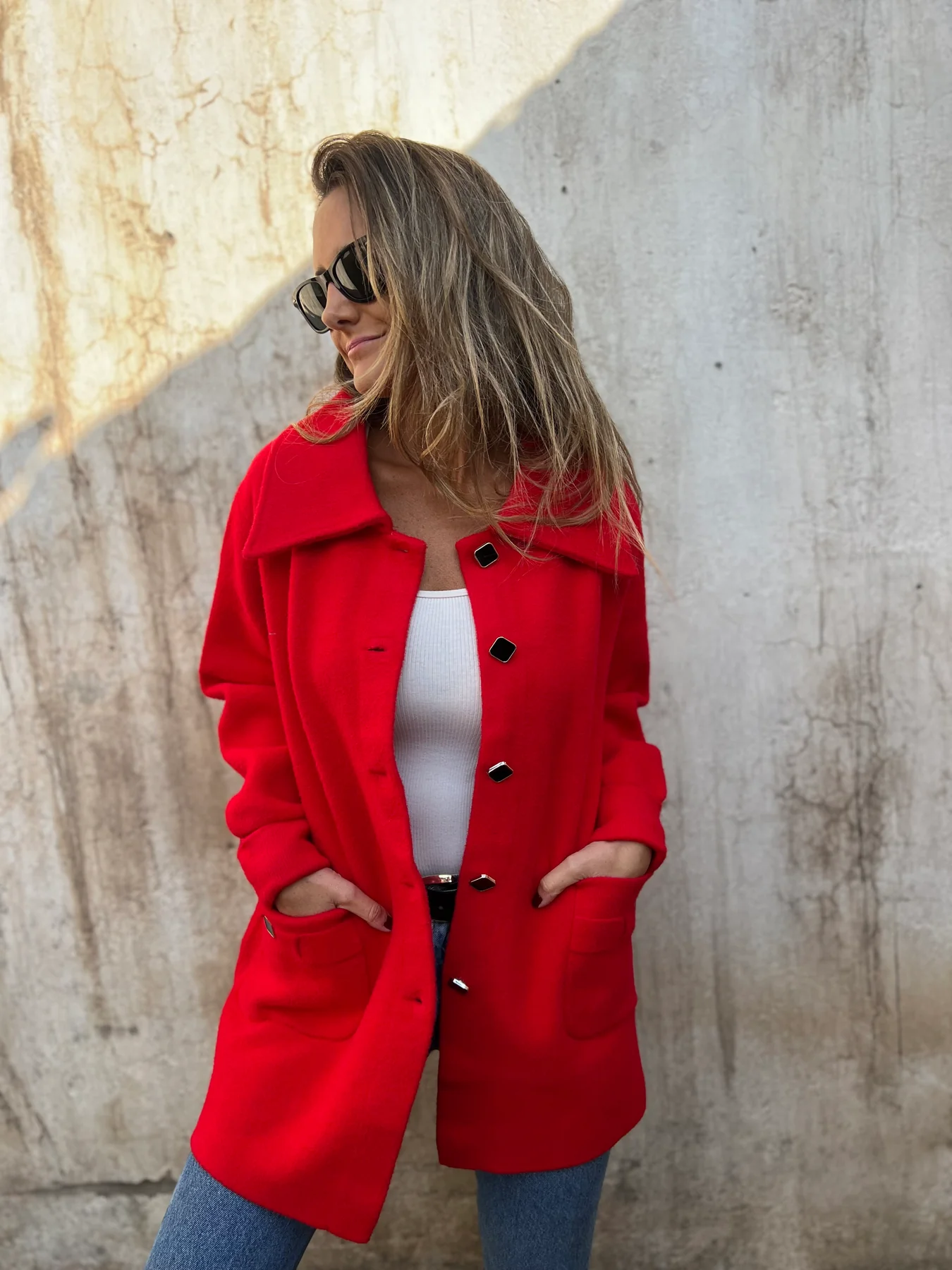 🔥2025 Hot Sals💥-Lapel Button Coat - 🥳TODAY SAVE 48%🤑