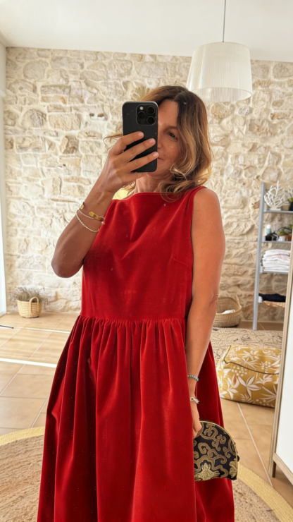 Velvet Midi Dress