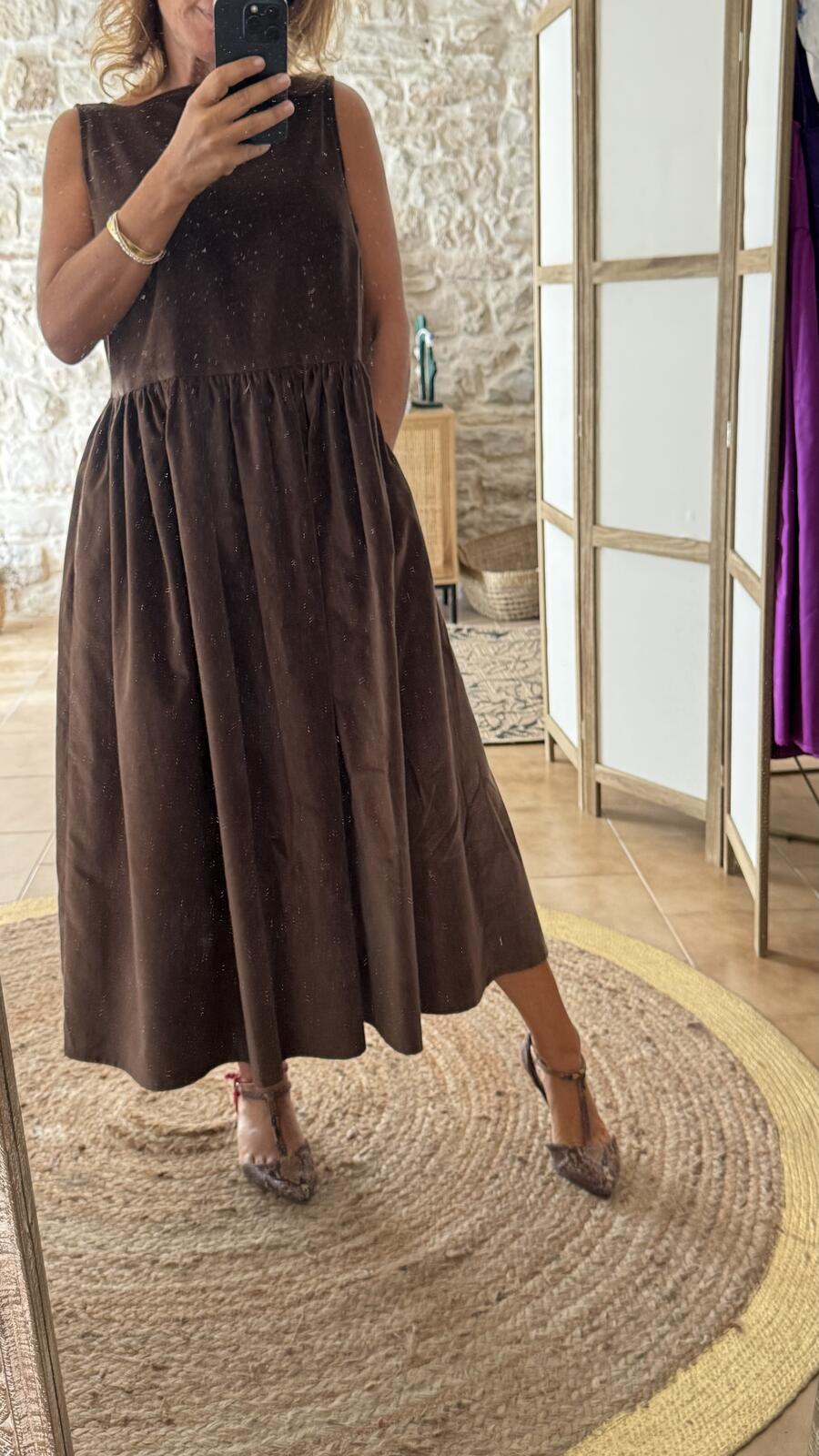 Velvet Midi Dress