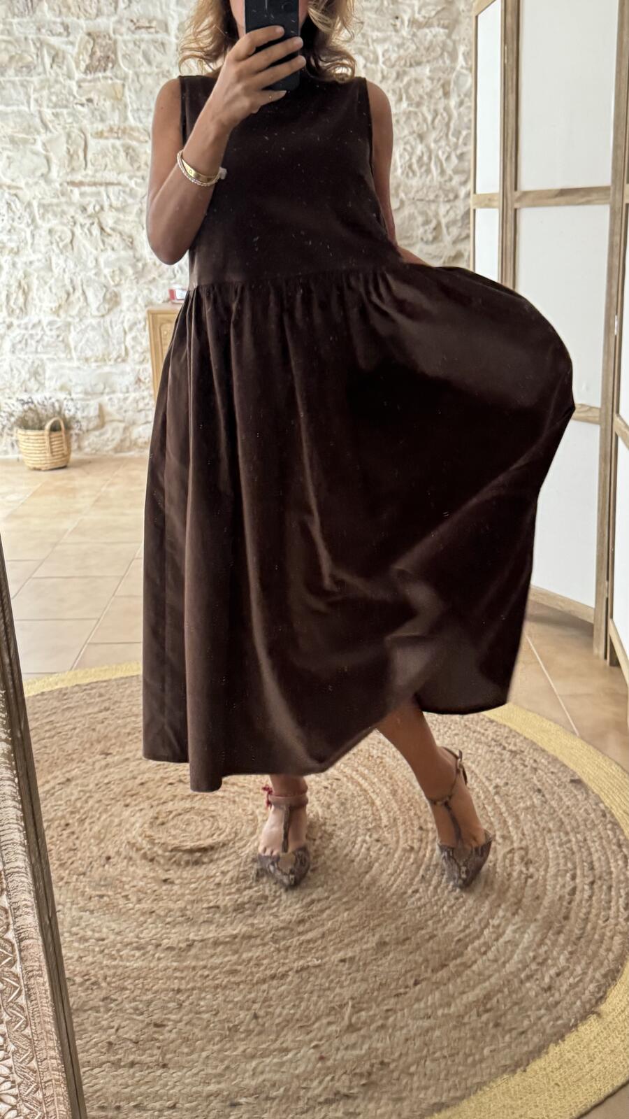 Velvet Midi Dress