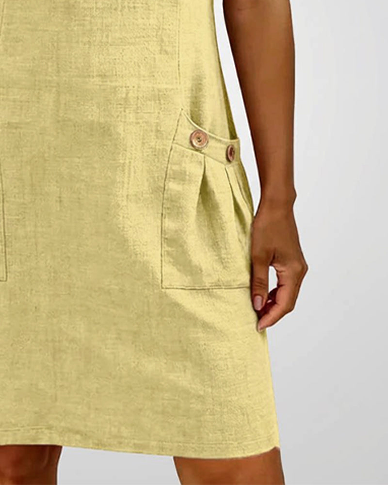 Azuria® | Cotton Dress With Zipper
