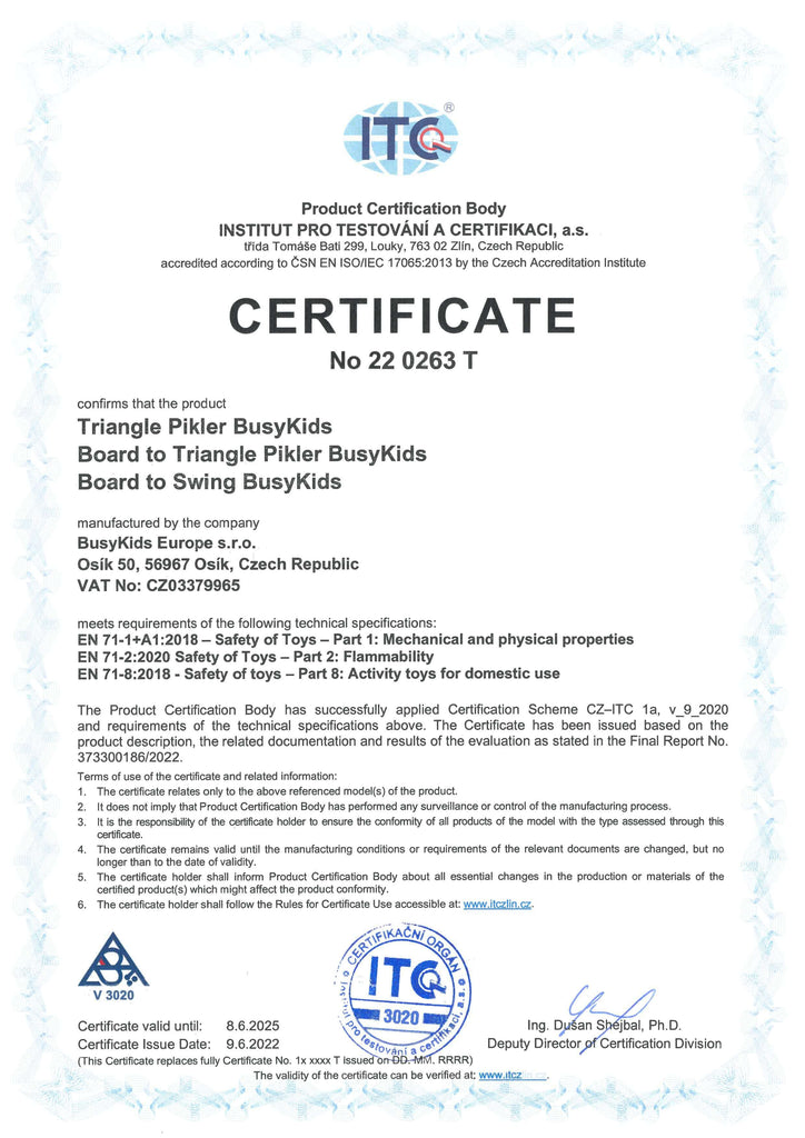 Certificat de s&eacute;curit&eacute; et de qualit&eacute; II