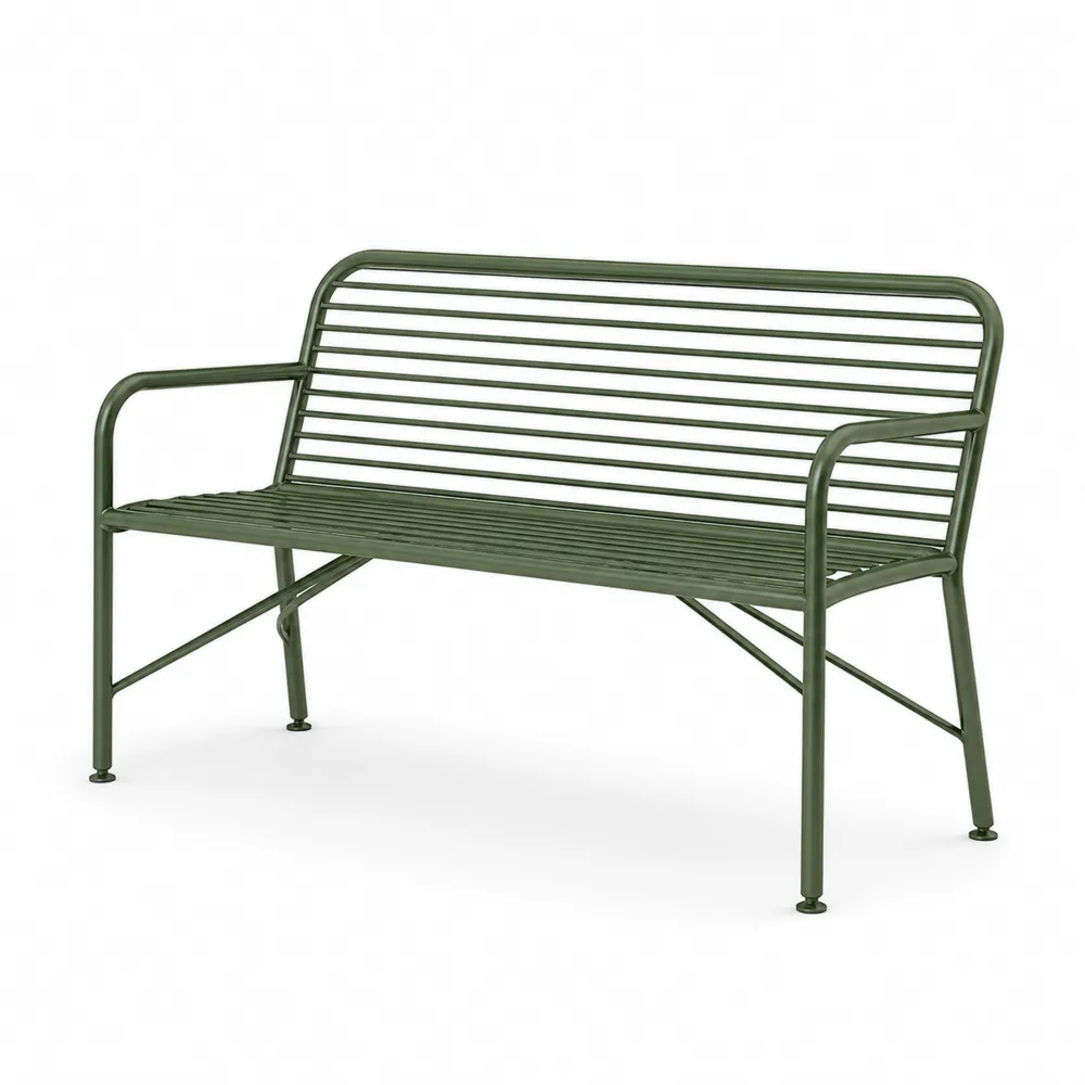 Metall-Gartenbank Grün 120 cm-Nestchiceu