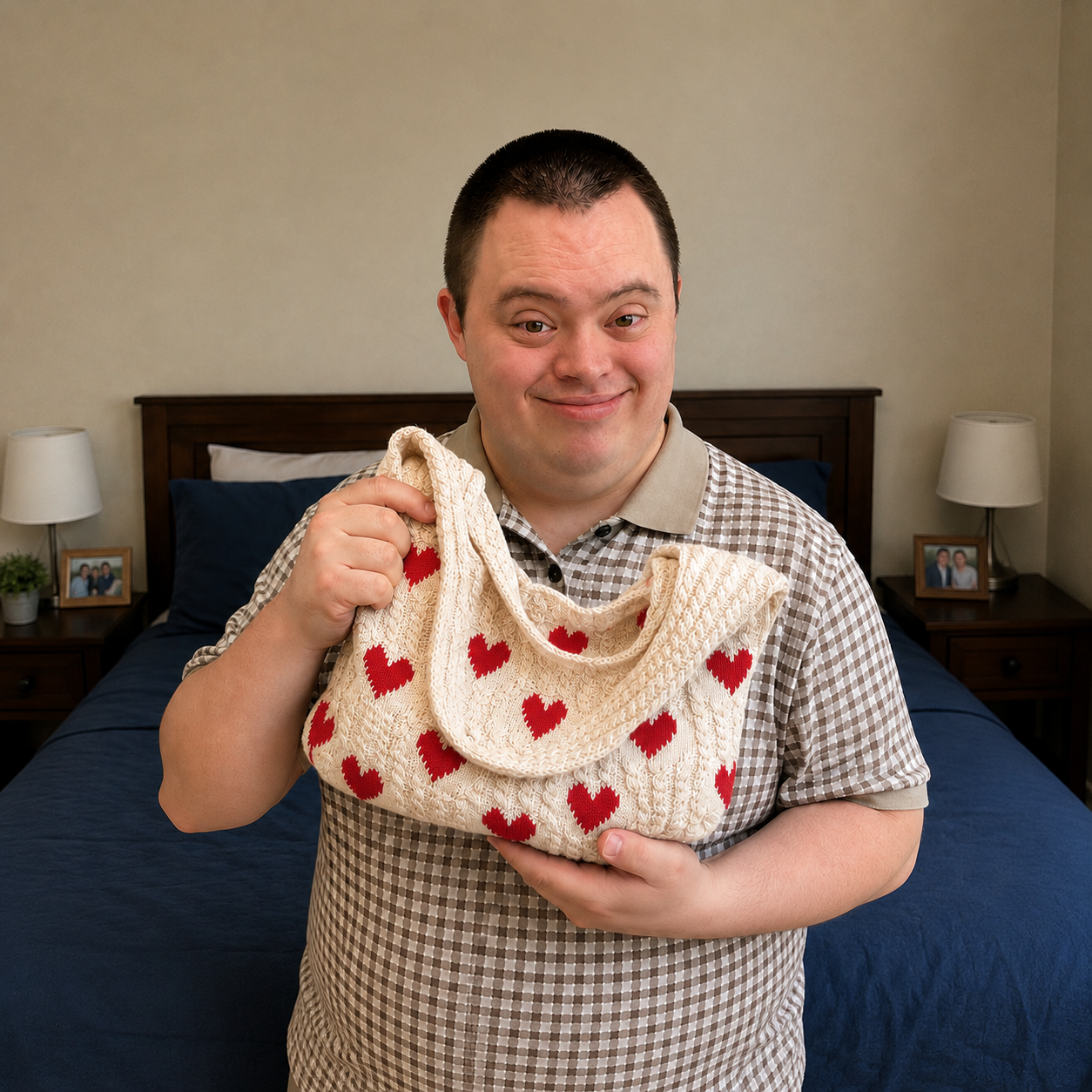 White Sweetheart Crochet Bag