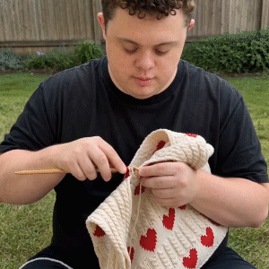 Handmade crochet process