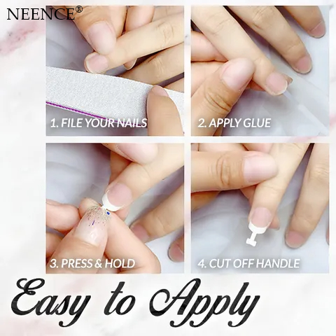 NEENCE® NailStudio Glue-On French Nails Kit