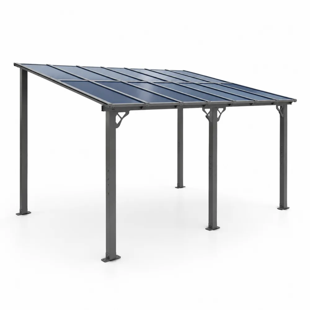 Pergola aluminiowa z dachem poliwęglanowym 400x300x250 cm