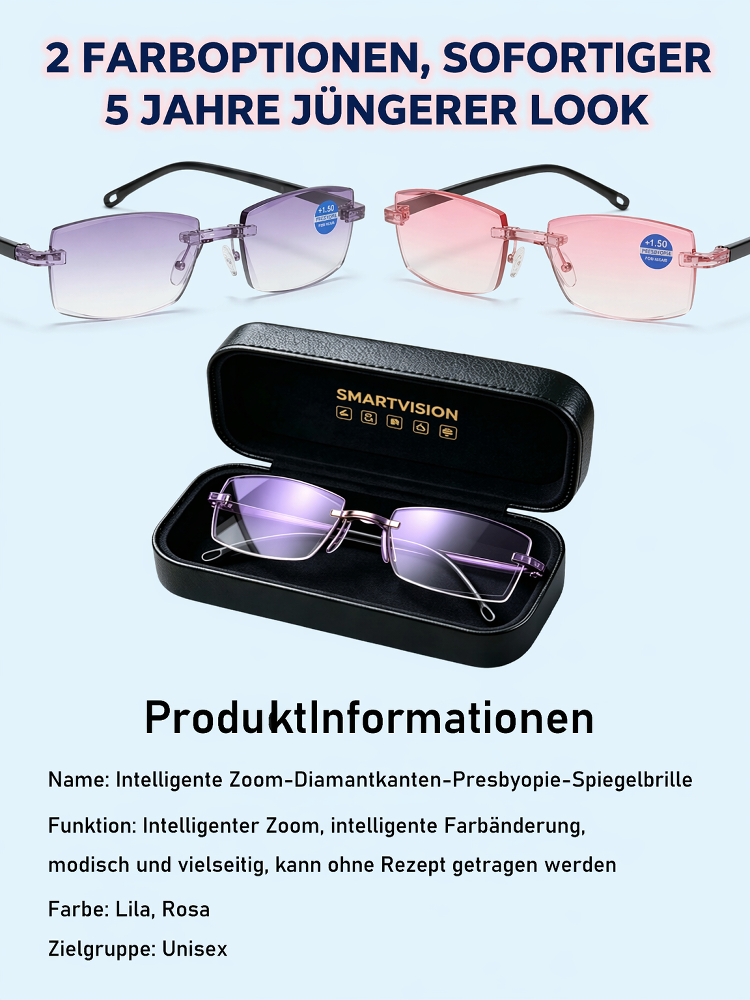 [Regain Your Youthful Vision] Smart Zoom Diamond-Cut Reading Glasses