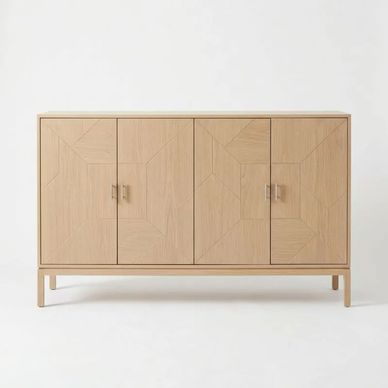 Sideboard Eichenfurnier 4 Türen