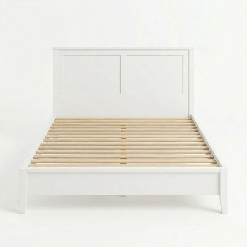 MDF-Bettgestell 210x160 cm (Länge × Breite) Weiß