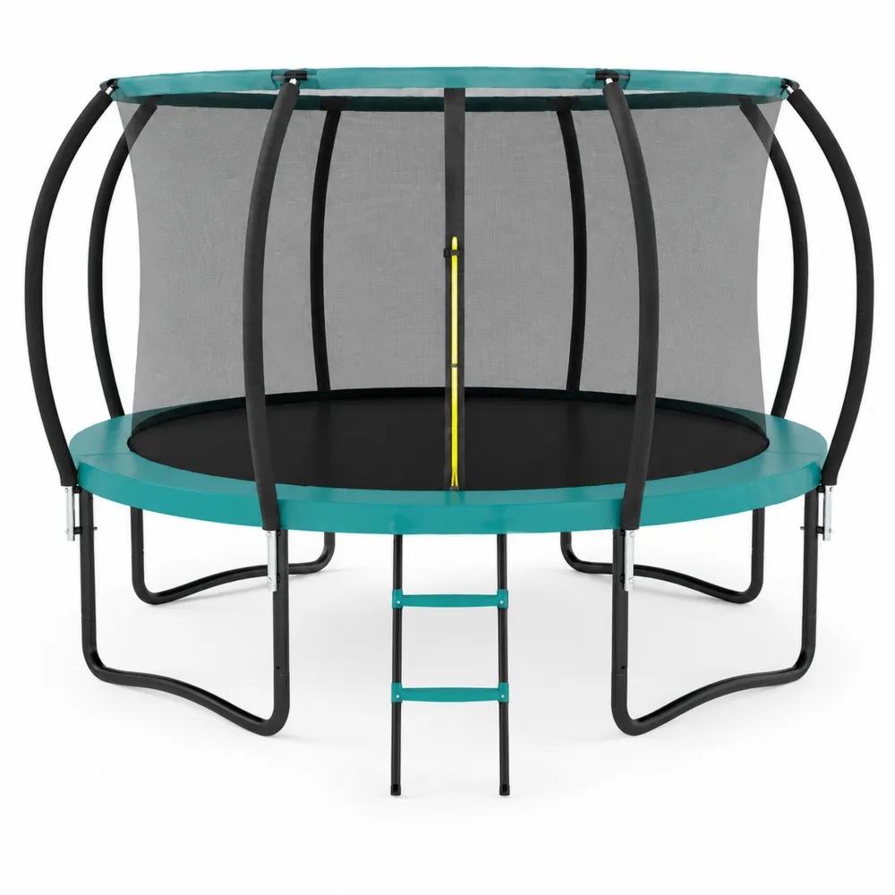 Trampolina ogrodowa okrągła 305 cm z siatką i drabinką