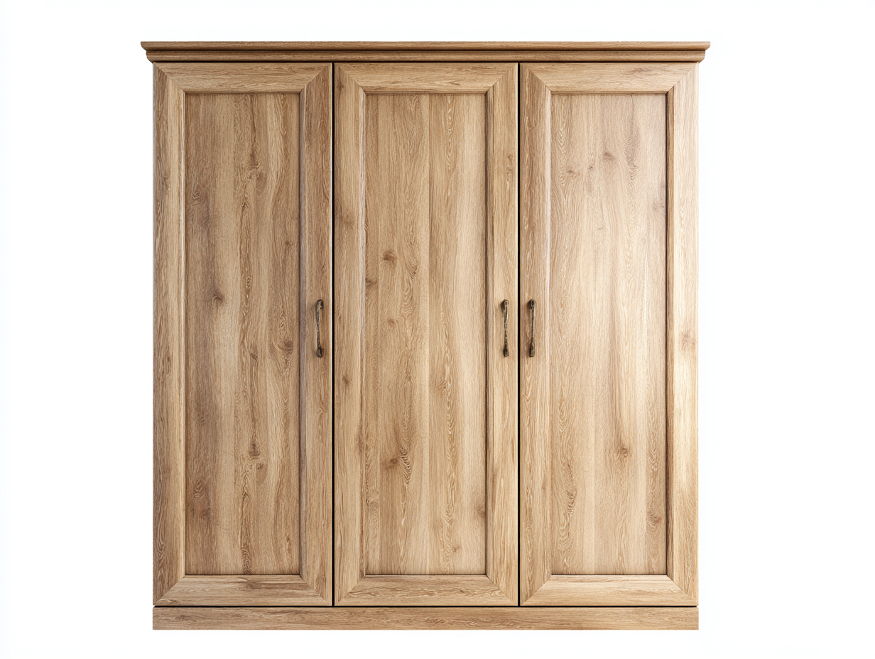 Armadio - Legno-Metallo - 154x60x192 cm - naturale - stile rustico-Nadiconest