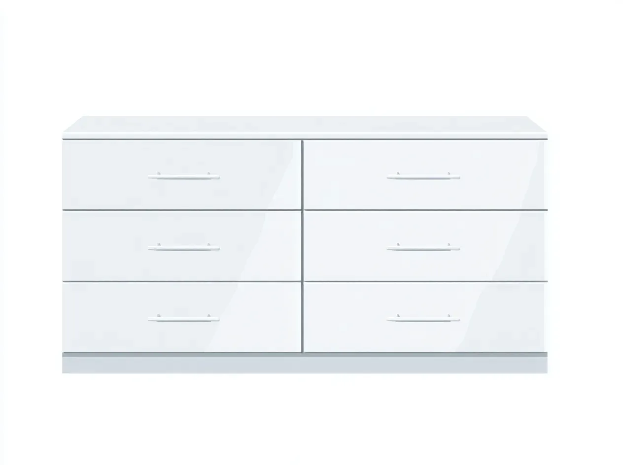 Commode - MDF - 138x42x74 cm - blanc - style moderne-Luxegetio