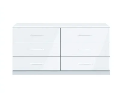 Commode - MDF - 138x42x74 cm - blanc - style moderne-Luxegetio