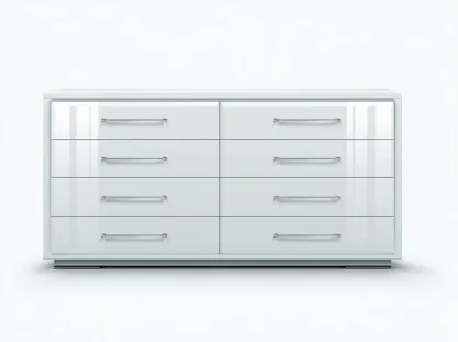 Commode - MDF - 150x46x80 cm - blanc - style moderne-Luxegetio