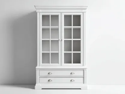 Bibliothèque - bois d'ingénierie-verre-métal - 118 x 45 x 198 cm - blanc - style classique-Sofamyhome