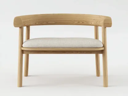 Banc de jardin - bois massif-tissu - 118x58x74 cm - marron-beige - style moderne-Craftgetloft