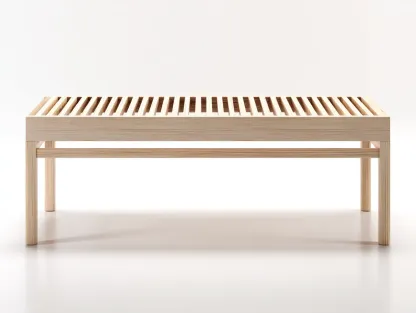 Banc de jardin-Bois-132 x 44 x 46 cm-Naturel-Style moderne ajouré-Craftgetloft