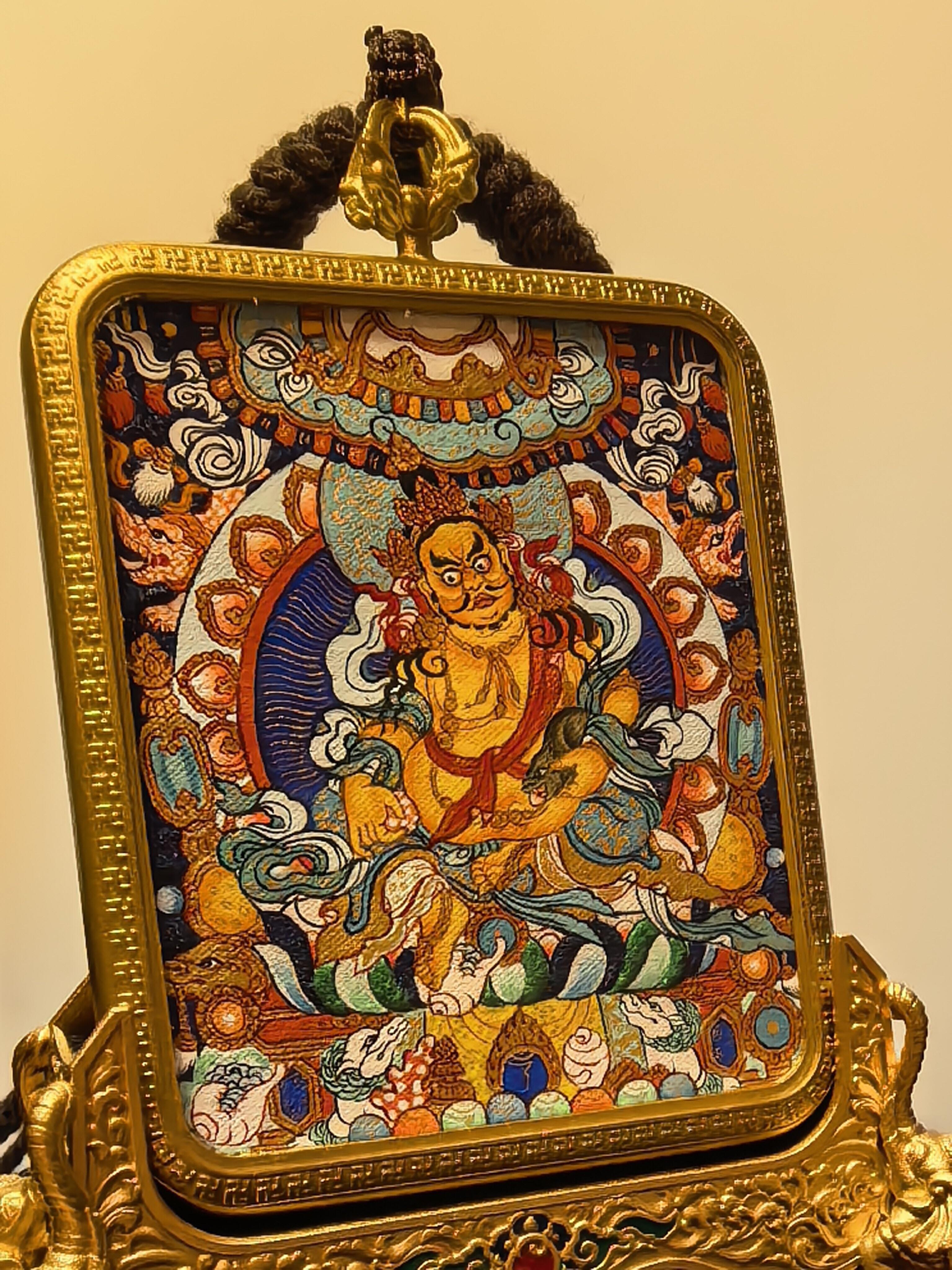 Huang Money God Thiggon Thangka