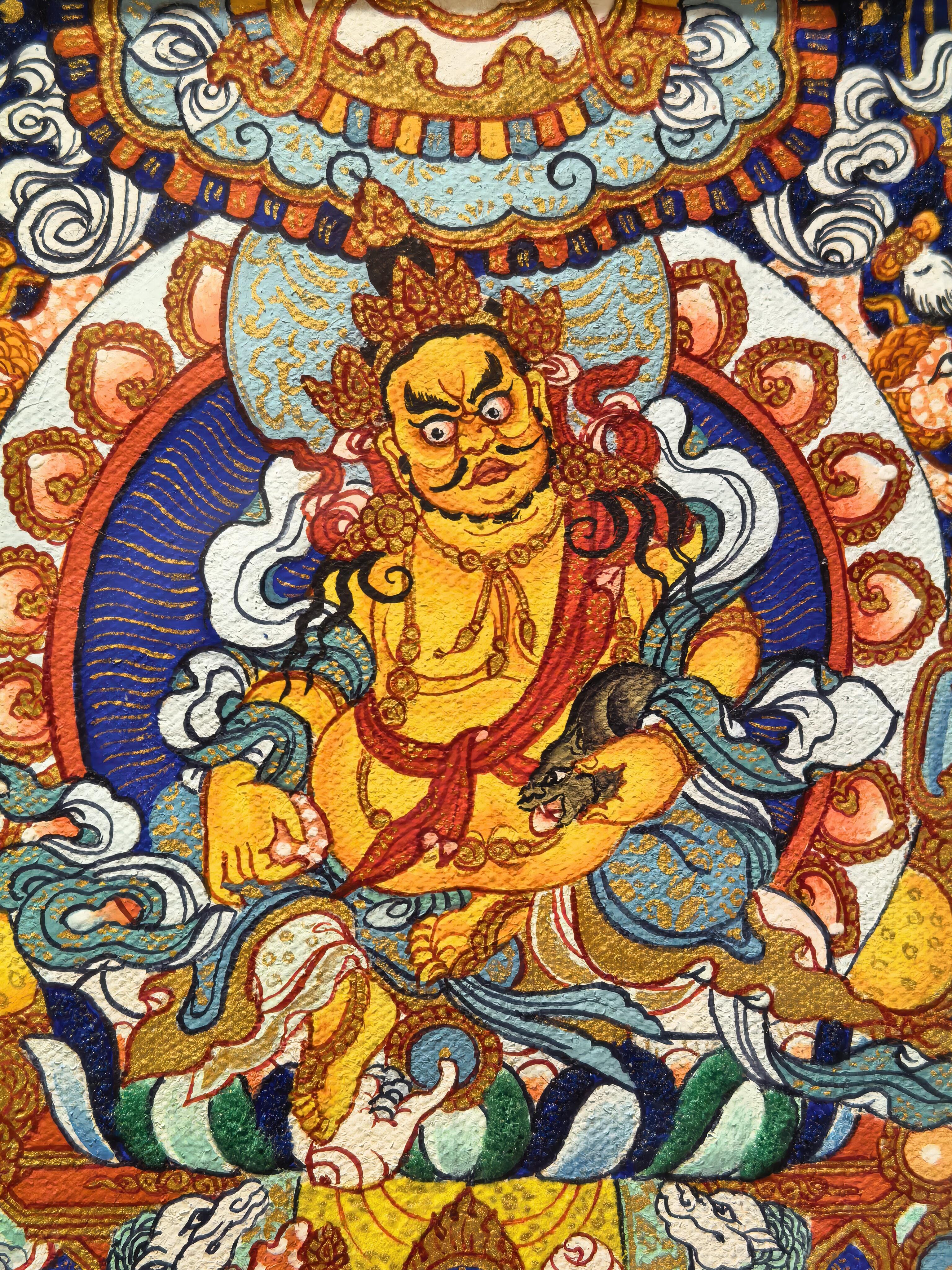 Huang Money God Thiggon Thangka