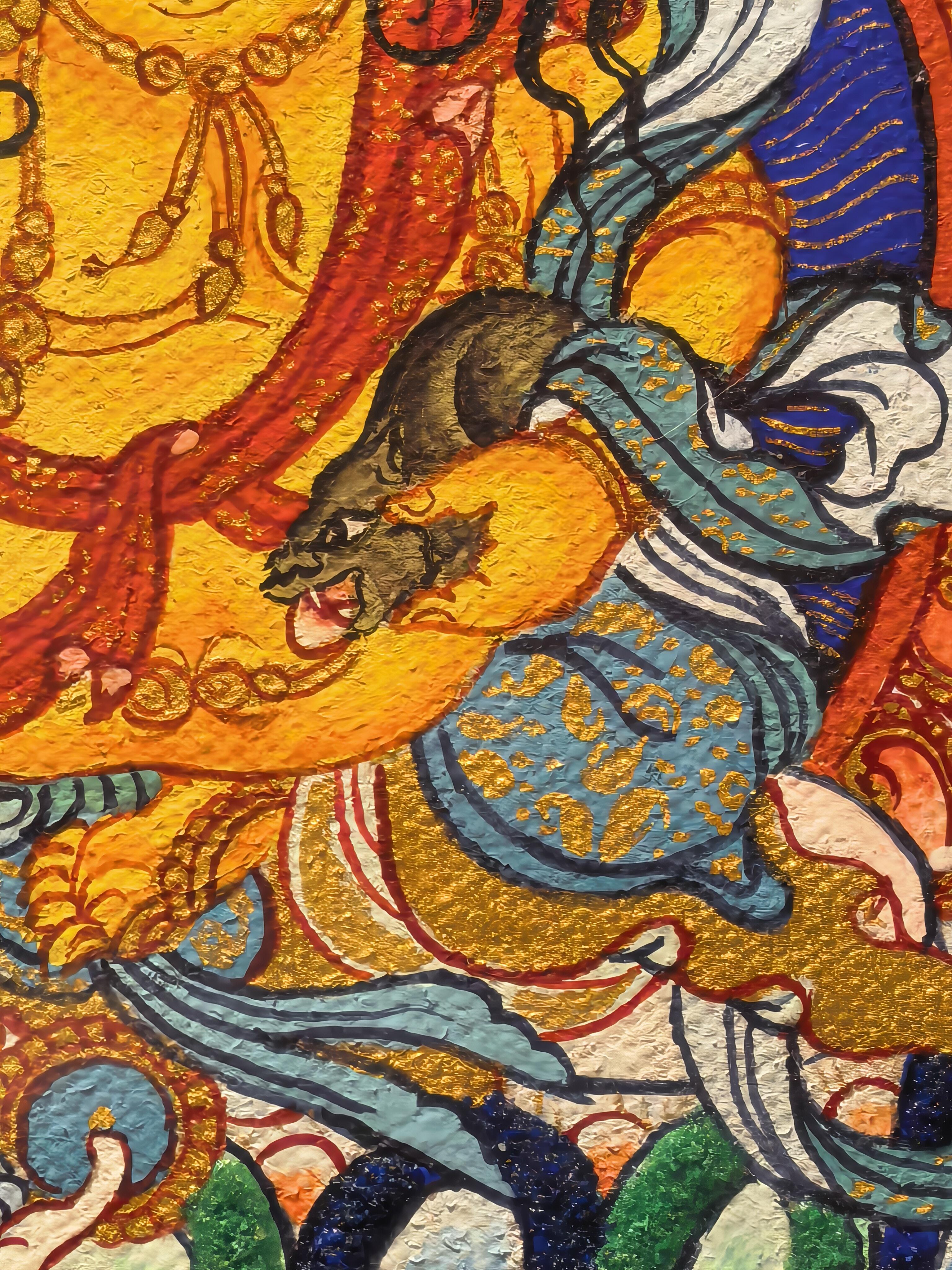 Huang Money God Thiggon Thangka