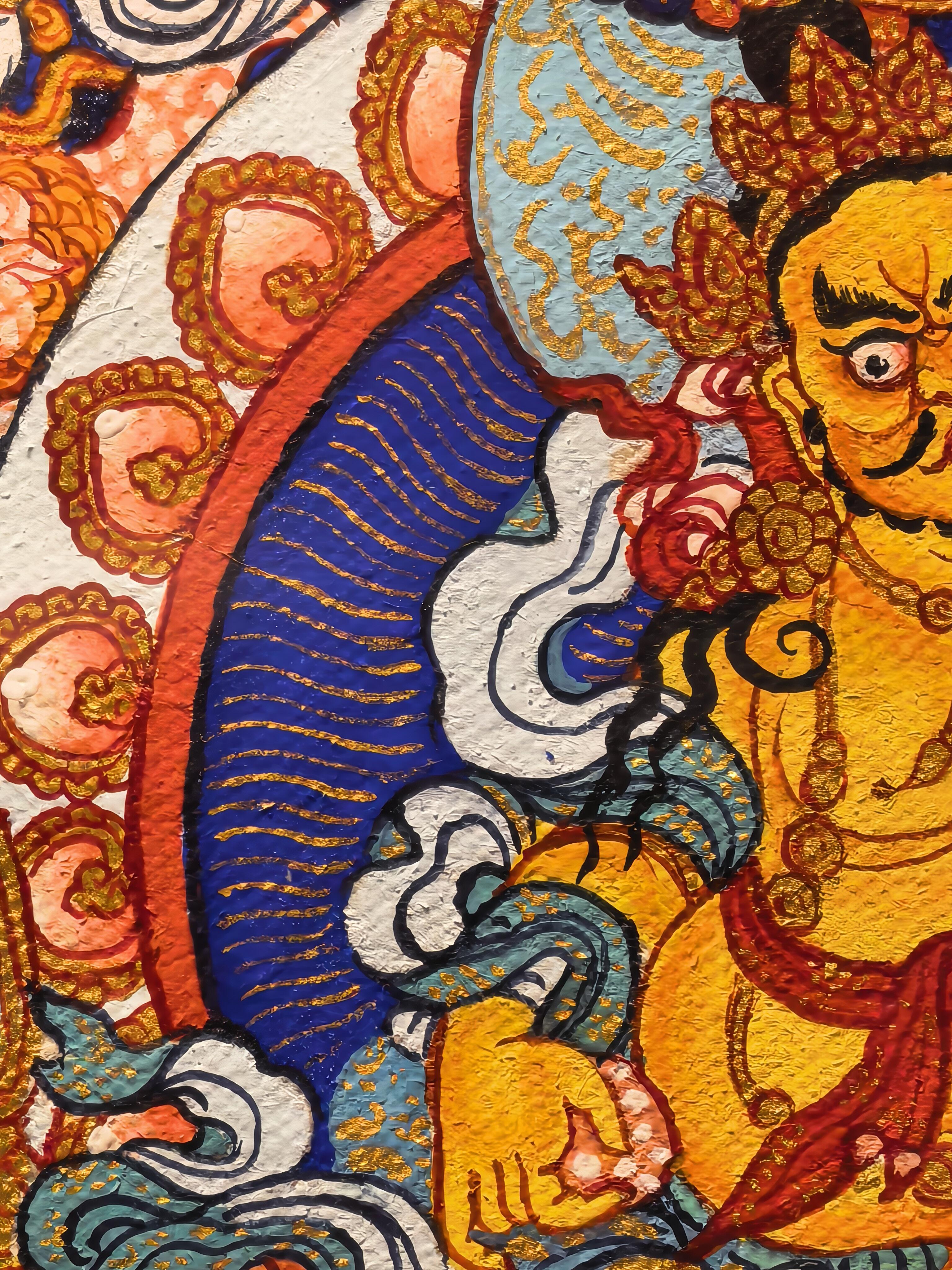 Huang Money God Thiggon Thangka